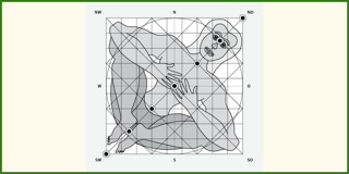Grafik des Vastu Purusha im Vastu-Mandala